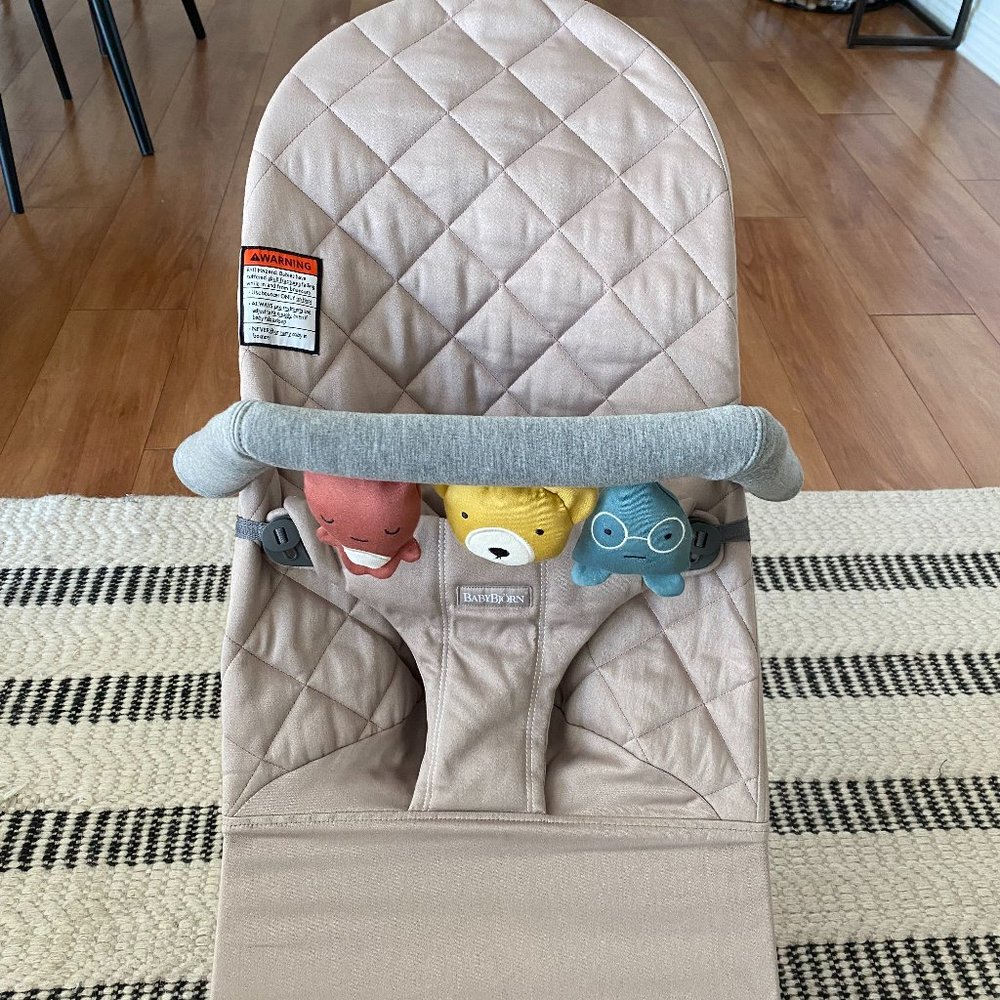 BabyBjörn Cotton Bouncer Bliss - Sand Gray
